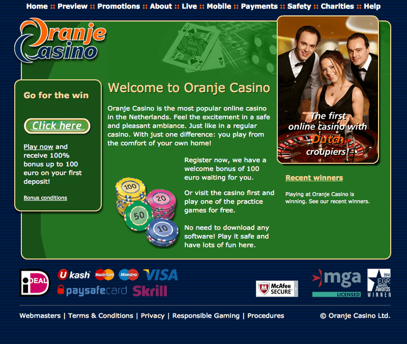 Oranje Casino Betrouwbaar